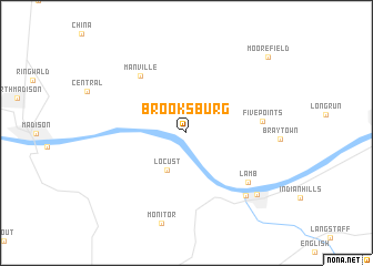 map of Brooksburg