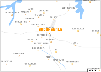 map of Brooksdale