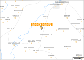 map of Brooks Grove