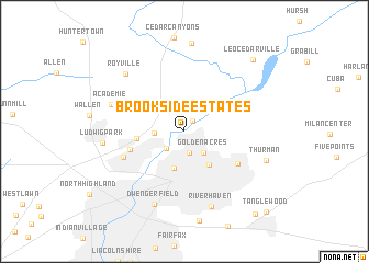 map of Brookside Estates