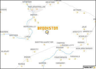 map of Brookston