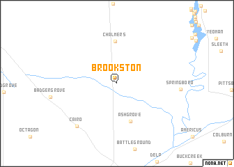 map of Brookston