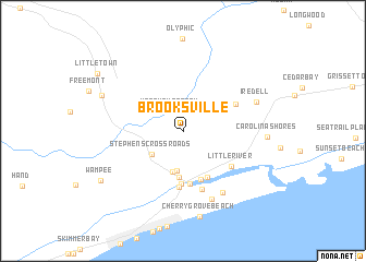 map of Brooksville