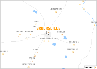 map of Brooksville