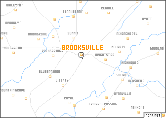 map of Brooksville