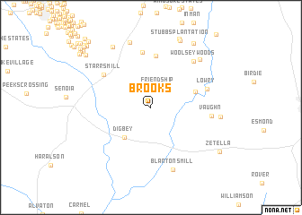 map of Brooks