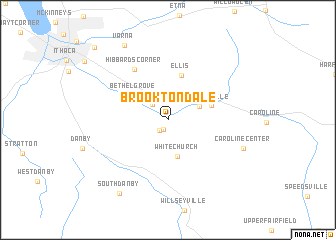 map of Brooktondale