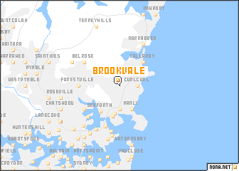 map of Brookvale