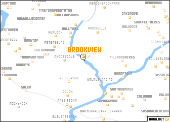 map of Brookview