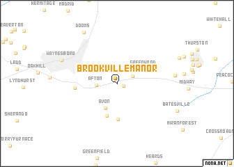 map of Brookville Manor