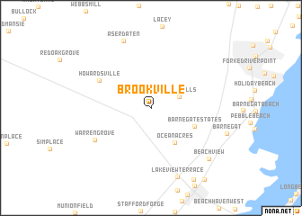 map of Brookville