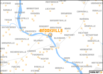 map of Brookville