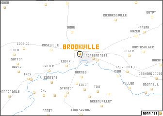 map of Brookville