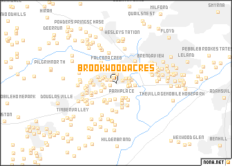 map of Brookwood Acres