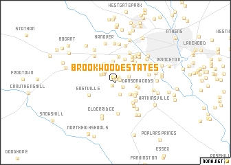 map of Brookwood Estates