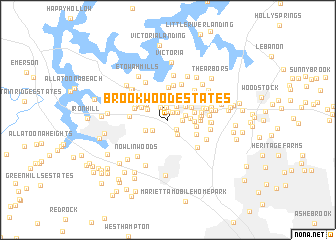 map of Brookwood Estates