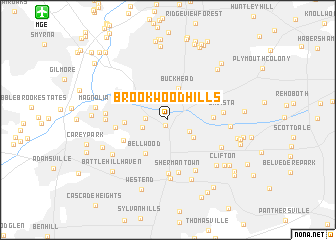 map of Brookwood Hills