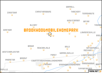 map of Brookwood Mobile Home Park