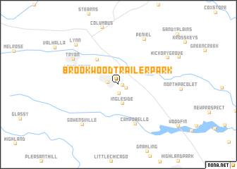 map of Brookwood Trailer Park