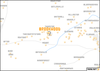 map of Brookwood