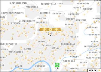 map of Brookwood