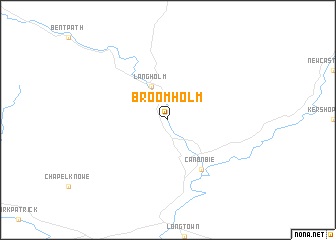 map of Broomholm