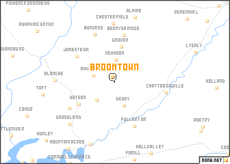 map of Broomtown