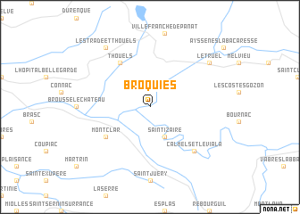 map of Broquiès