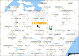 map of Brordrup