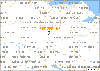 map of Brorfelde