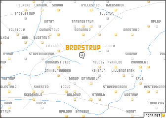 map of Brorstrup