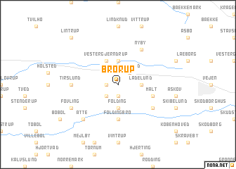 map of Brørup