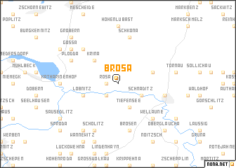 map of Brösa