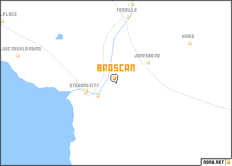 map of Broscan