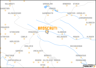 map of Broscăuţi