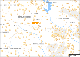 map of Brosenne