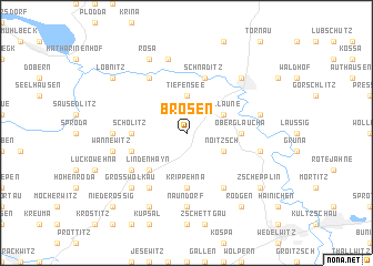 map of Brösen