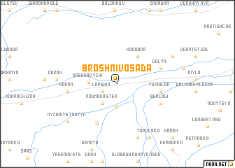 map of Broshniv-Osada