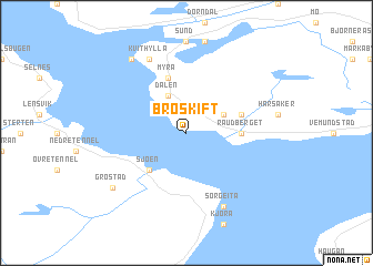 map of Brøskift