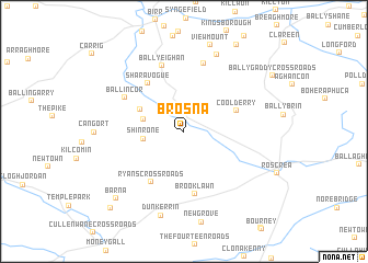 map of Brosna