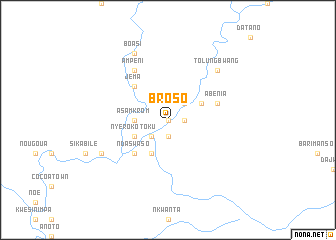 map of Broso