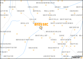 map of Brossac