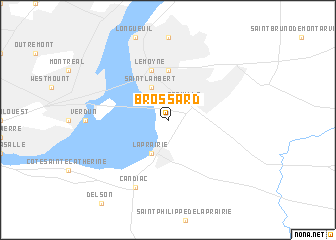 map of Brossard