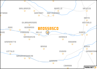 map of Brossasco