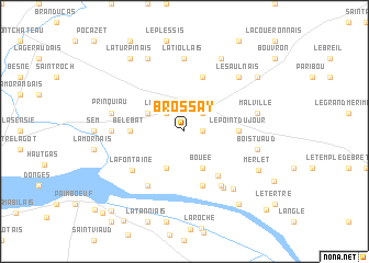 map of Brossay