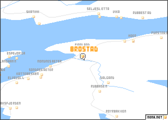 map of Brøstad