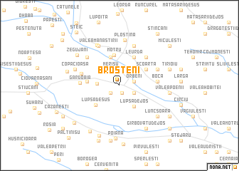 map of Broşteni