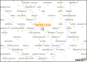 map of Broşteni