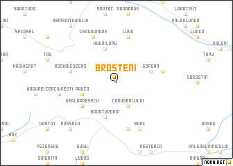 map of Broşteni