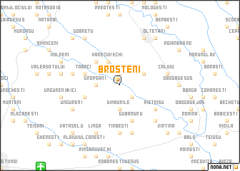 map of Broşteni